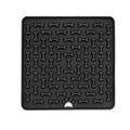 Silicone lick mat in black