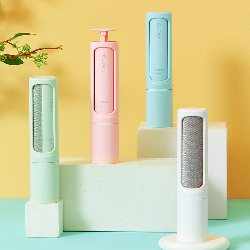 Reusable lint brushes in pink, blue, green and white