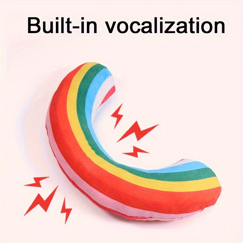 Rainbow pillow with built-in sound