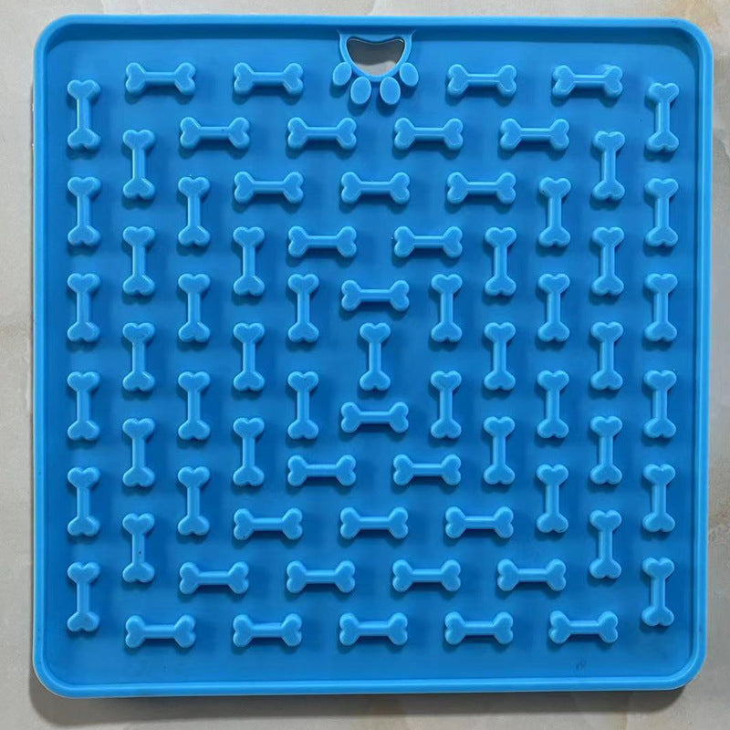 Silicone lick mat in blue
