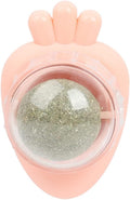 Pink carrot catnip wall ball