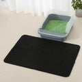 Cat litter mat in front of a litter box