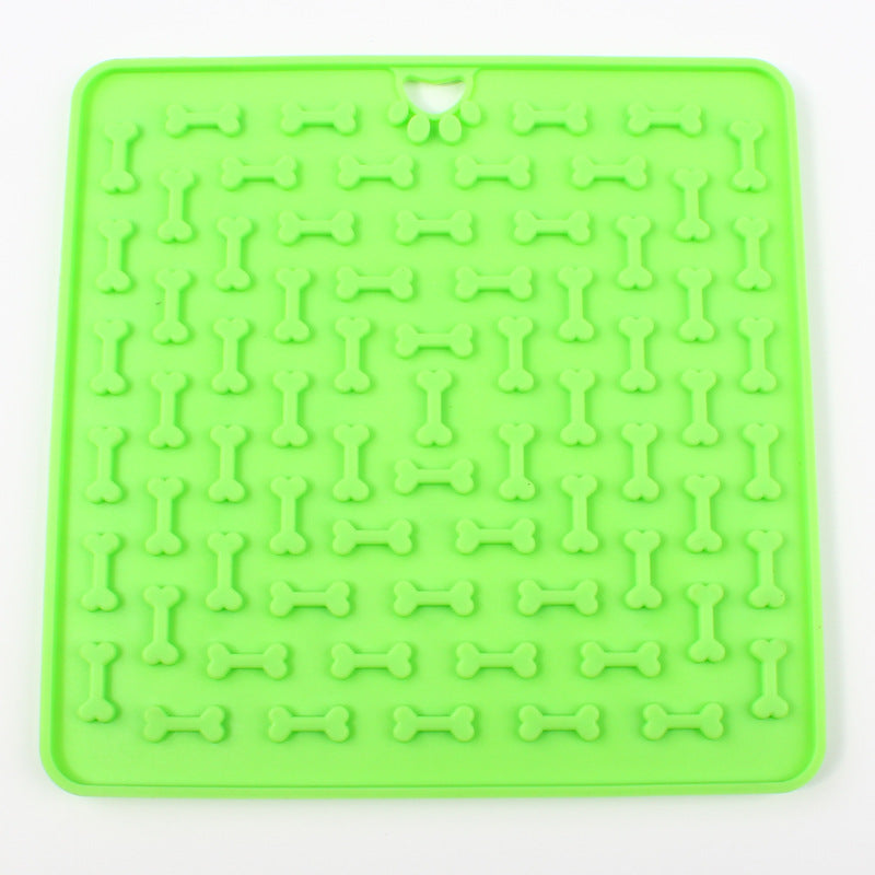 Silicone lick mat in green