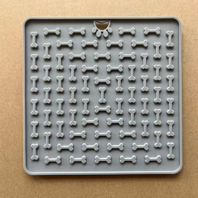 Silicone lick mat in gray